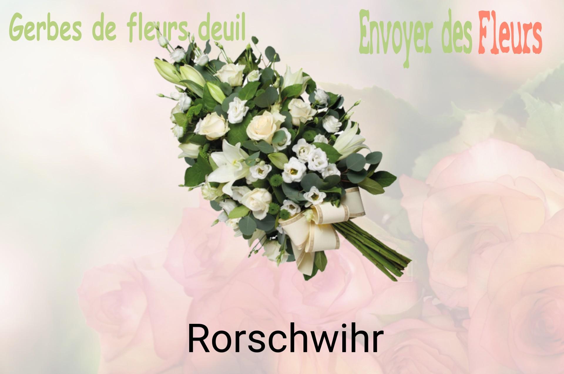 Gerbe de fleurs de deuil livrée à Rorschwihr